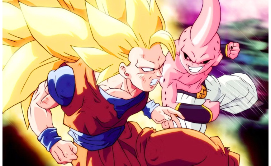 Cette page inédite de Dragon Ball Z révèle un moment crucial entre Kid Buu et son double bienveillant